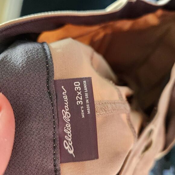 Eddie Bauer Mens Tech Pant Size 32x30 Tan Nylon Spandex Outdoor Hiking Casual - Picture 10 of 12